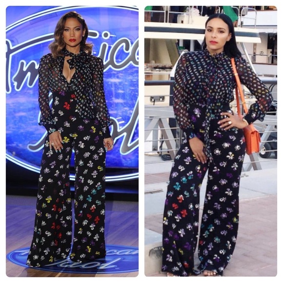 🔥HP🔥DVF Diane von Furstenberg ARABELLA Silk Jumpsuit Daisy Buds. Size 2 NWOT - Picture 3 of 16